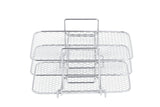 Multi-layered Stainless Steel Air Fryer Rack Compatible with Ninja DZ201 DZ401