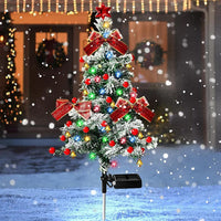 Solar Christmas Tree Lights Outdoor Yard Stake Decorative Lights