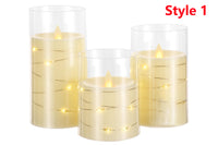 3 Pieces LED Flameless Candle Lights Set