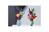 Flowers Bouquet Building Blocks Set with Vase