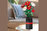 DIY Roses Building Blocks Bouquet Vase Flower Set