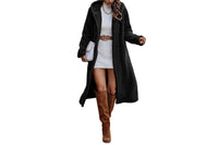 Women Fleece Long Hooded Jacket