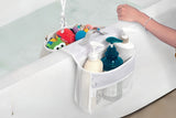 2 Compartments Bath Toy Organizer Bath Tub Toy Storage Organizer