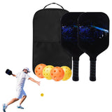 Fiberglass Surface Pickleball Rackets Set with Balls and Carry Bag