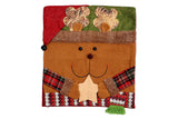 Christmas Chair Covers with Santa Hat for Holiday Dinner Party