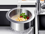 2Pcs Swan Shaped Stainless Steel Kitchen Sink Strainer Anti-Clog Drain Filter with Handle for Food Residue
