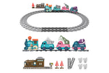 Electric Train Set Magnetic Train Toy with Music Lights