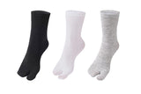 3 Pairs Flip Flop Socks Tabi Split Toe Socks Toe Socks for Men Women