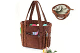 Corduroy Yarn Knitting Crochet Bag
