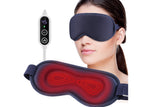 USB Heated Eye Mask with 3-Temp Settings & 6 Massage Modes Relief