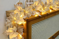 LED Maple Leaves Garland with Lights Fall Decorations