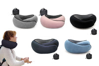 Memory Foam Travel Neck Pillow for Airplane
