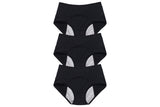 3Pcs Women Menstrual Period Underpants Nylon Panties Leakproof Briefs