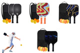 Fiberglass Surface Pickleball Rackets Set
