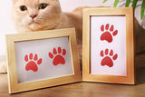Pet Paw Footprint Secure Wipe Ink Photo Frame Kit