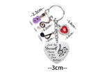 2Pcs Taylor Quotes Music Lover Keychains