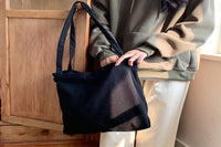 Trendy Corduroy Tote Bag Hobo Bag for Teen Girls Students