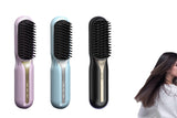 Portable Cordless Hair Straightener Brush Anti-Scald