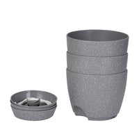 Set of 3Pcs Self Watering Planters Flower Pot with Drainage Hole