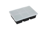 6 Grid Silicone Ice Cube Tray Large Square Ice Cube Mold