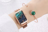 Fashion Square Watch Bracelet Set for Women