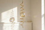 Rhinestone Sun Catcher Spiral Hanging Window Decor