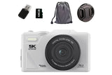 5K Digital Camera WiFi Vlogging Camera with 180 Degree Flip Screen