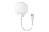 Smart Voice Control Moon Night Light USB Plug-in Flexible Gooseneck Dimmable LED Bedside Lamp