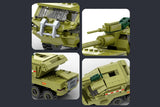 Small Tank Armored Vehicle Model Building Blocks
