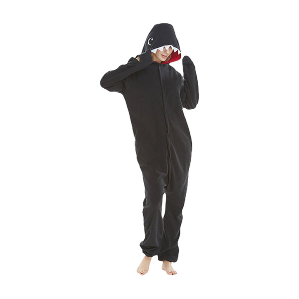 Unisex Shark Onesie Pajamas for Adults Animal Costume Jumpsuit