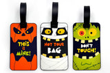3Pcs Kids PVC Luggage Tags Cute Travel ID Labels Baggage Tag for Suitcase Backpack