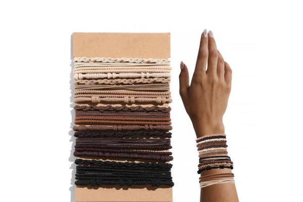 20Pcs Boho Hair Ties Bracelet Elastic Hair Bands for Women