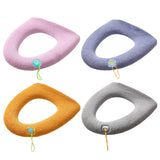 4PCS Winter Warm Bathroom Stretchable Closestool Toilet Seat Cover Pad