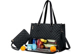 2-in-1 Tote Bag and Wallet with Insulated Lunch Compartment