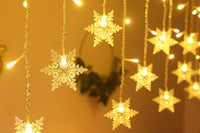 4M Curtain String Lights Christmas Window Lights for Party