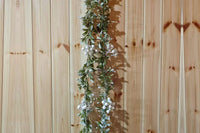 Christmas Mistletoe Rattan String Light Artificial Mistletoe Leaves Berries String