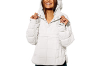 Women Hoooded Quilt Jacket