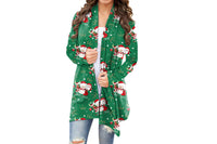 Women Christmas Open Front Cardigan