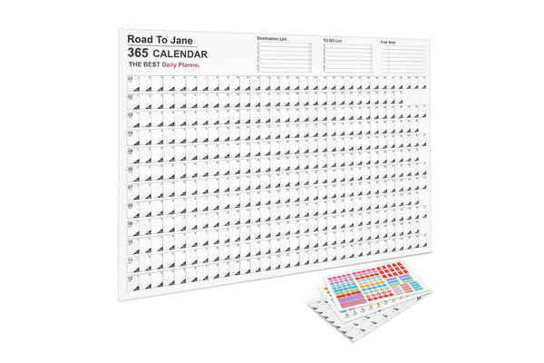 Annual Wall Calendar Wall Planned Day Daily Schedule Countdown Calenders