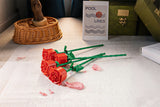 200 Pieces Building Blocks Flower Bouquet Assembly Toy