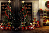 3 Meter Christmas Ladder Lights with Santa Claus