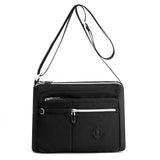 Multi-Pocket Splash-Proof Nylon Crossbody Shoulder Bag