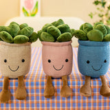 23CM Plush Stuffed Potted Succulent Emotional Support Toy