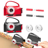 2-Pack Wrapping Paper Cutter and Tape Dispenser Dual-Use for Holiday Gift Wrap