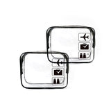 2/4/6Pcs PVC Clear Travel Makeup Storage Bag