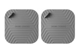 2 X Universal TPR Drain Covers for Shower and Sink Anti-Odor Hair Catcher with Easy-Grip Handle