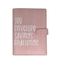 100 Envelope Challenge Binder Budget Planner Savings Book with 104 Card Slots