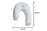 Side Sleeper Pillow with Ear Hole J Shaped Body Pillow