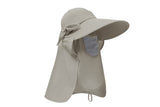 Women's Sun Hat – Detachable Face Mask & Neck Flap Visor!