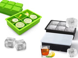 Silicone Ice Tray Mold with Lid Makes 6 Large Cubes